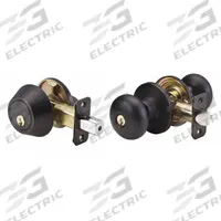 MASTER LOCK Door Locket-Deadbolt Combo: Office Knob Locksets, Bronze (MPN BCC0612PKA4S). Key specifications — Lockset Style: Biscuit.