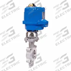 BONOMI Electrically Actuated Butterfly Valve: Stainless Steel, 24V AC/DC, 6 in Pipe Size, Lug, RPTFE (MPN ME9101-002-6). Key specifications — Brand: BONOMI; Input Control Signal: Manual; Disc Material: Stainless Steel.