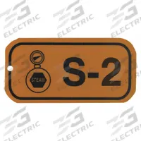 BRADY Lockout Tag: None/ No Header, S-2, Polystyrene, English, Plastic, Holes (MPN 105660)