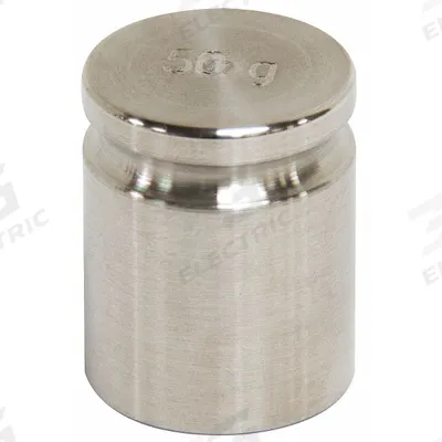 RICE LAKE WEIGHING Calibration Weight: 50 g Nominal Mass, Cylinder Calibration Wt, 5 - Class 5 Calibration Weights