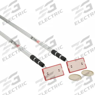 ZIPWALL Dust Barrier System: Telescoping Pole, Telescoping, 4.58 ft Min Extension Ht - Dust Barrier Poles