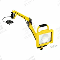 APPROVED VENDOR Dock Light: LED, 40 in Arm Reach, Articulating, 4,100 lm Max Brightness, 38 W (MPN 52YK85). Key specifications — Operating Voltage: 120V AC; Lighting Technology: LED; Bulb Wattage: 38 W; Includes Bulb: Built-In; Arm Swivel Angle: 210° Horizontal; Brand: APPROVED VENDOR.