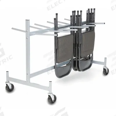 RAYMOND PRODUCTS Chair and Table Cart: 400 lb, 63 in L x 32 in W x 42 in H, For 36 Chairs - Hanging Racks for Folding Chairs