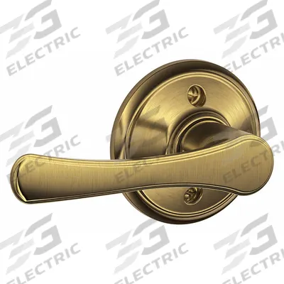 SCHLAGE Door Lockset: Privacy Lever Locksets, Brass