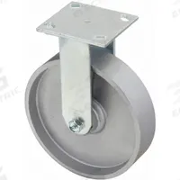 APPROVED VENDOR Plate Caster: Rigid, No Brake, Iron, 8 in Wheel Dia, 2 in Wheel Wd, Slot, Rectangle (MPN P21R-D080R-14-H10). Key specifications — Wheel Bearing Type: Roller; Wheel/Tread Color: Black; Brand: APPROVED VENDOR; Caster Type: Rigid.