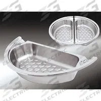 SPRING USA Food Pan: Half Size, Rectangular, 1.8 ga Gauge, 4 qt Capacity, 14 1/8 in Overall Lg (MPN 372-36/12D). Key specifications — Brand: SPRING USA; Dishwasher Safe: Yes; NSF Certified: No; Product Type: Food Pan; Manufacturer Part Number: 372-36/12D.