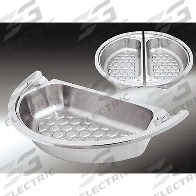 SPRING USA Food Pan: Half Size, Rectangular, 1.8 ga Gauge, 4 qt Capacity - Steam Table Pans