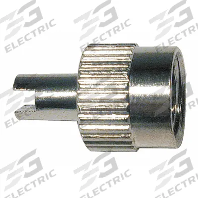 TRU-FLATE Screwdriver Valve Cap: Tire Valve Caps, Screwdriver Seal, Round, Chrome