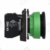 SCHNEIDER ELECTRIC Pilot Light: 30 mm Panel Mounting Size, Blue, LED, XB5 Series (MPN XB5FVG6). Key specifications — Series: XB5; Brand: SCHNEIDER; Includes Push-To-Test: No Push-To-Test Included.