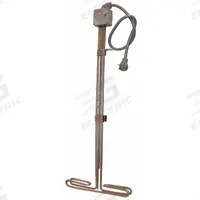 TEMPCO Sanitizing Sink/Tank Immersion Heater: 1 Phase, 240V AC, 6,000 W Watt, 51 W/sq in (MPN TAT40017). Key specifications — Watt Density: 51 W/sq in; Sheath Material: 316 Stainless Steel; Brand: TEMPCO; Control Range: 55° to 115°F.