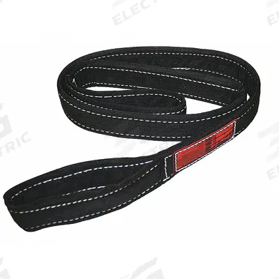 STREN-FLEX Web Sling: Type 3, Nylon, 8 ft Sling Lg, 12 in Eye Lg - Abrasion-Resistant Nylon Flat-Eye Web Slings