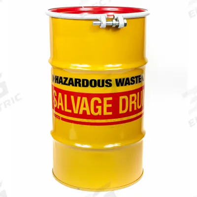 APPROVED VENDOR Transport Drum: Steel, 15 gal, Bolt Ring, 20 ga / 20 ga / 20 ga - Steel Salvage Drums