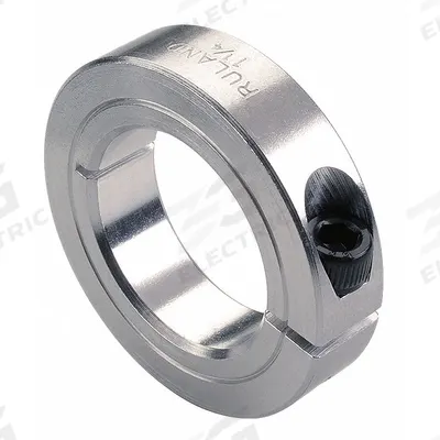 RULAND MANUFACTURING Shaft Collar: 1-Piece, Inch, Round, Clamp-On, 3/16 in Bore Dia, Aluminum - Aluminum Shaft Collars