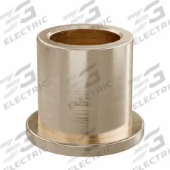 Flanged Sleeve Bearing: Bronze, SAE 841, 8 mm Bore, 11 mm OD, 12 mm Lg, -35°F to 300°F, 10 PK (MPN FFM0811-12B). Key specifications — System of Measurement: Metric; Material Grade: SAE 841; Flange Type: Flanged; Brand: OILITE.
