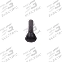HALTEC Tire Valve: Tire Valve, Snap-In, 180° Valve Stem Angle, L-Shape, Std Bore Valve Size, Black (MPN TV-415-10). Key specifications — Valve Type: Snap-In; Thread Size: 0.305-32; Valve Shape: L-Shape; Color: Black; Product Type: Tire Valve; Compatible Vehicle Type: Automobiles; Material: Rubber; Brand: HALTEC.