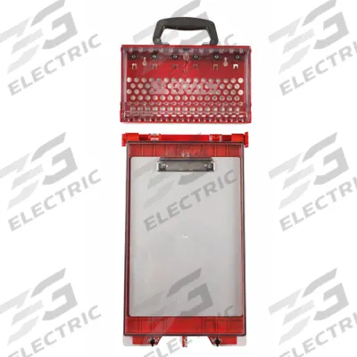 BRADY Lock Box: 2 Components Included, Permit Station - Unfilled Lockout Stations