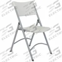 NATIONAL PUBLIC SEATING Folding Chair: Plastic Seat, Steel Frame, Speckled Gray Seat, 18 in Seat Ht (MPN 602). Key specifications — attr1039293: Steel; attr1039318: Plastic; attr1039313: Speckled Gray.