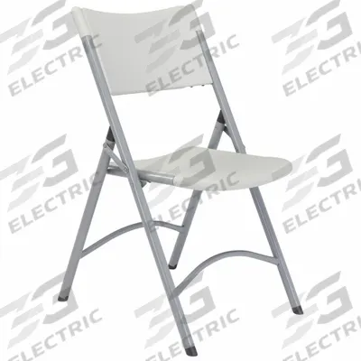 NATIONAL PUBLIC SEATING Folding Chair: Plastic Seat, Steel Frame, Speckled Gray Seat - Plastic Folding Chairs