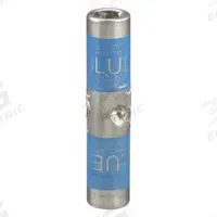 THOMAS & BETTS Open Barrel Splice: 10 AWG – 8 AWG Wire Size, Blue Code, 1.25 in, Copper Barrel (MPN 60501). Key specifications — Die Code: 24; Brand: THOMAS & BETTS; Color Code: Blue.