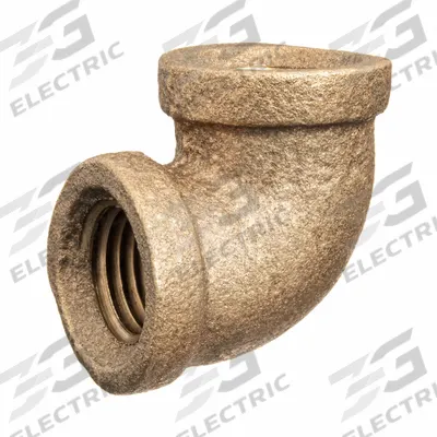 APPROVED VENDOR Metal Pipe Elbow: 90° Elbow, 1/8 in x 1/8 in, Class 125, None Brass - Threaded Low-Pressure Pipe Fittings for Potable Water