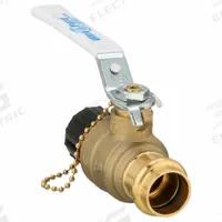 MILWAUKEE VALVE Manual Two-Way Ball Valve: 3/4 in Size, Brass, Straight, Press x Press, Two-Piece (MPN UPBA-480BH- 34). Key specifications — Brand: MILWAUKEE VALVE; Handle: Lever.