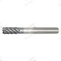 WIDIA HANITA Corner Radius End Mill: Carbide, AlTiN Coated, 7 Flute, 1" Mill Dia, 2" LOC, 0.06" Rad (MPN 7VNX25008CT)