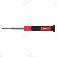 MILWAUKEE Multi-Bit Screwdriver: Nut Driver/Phillips/Slotted/Torx Tip, 8 Tips, 7 1/4 in Overall Lg (MPN 48-22-2933). Key specifications — attr1205339: 7/32 in (Nut Driver); attr1205303: MILWAUKEE.