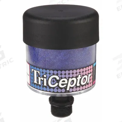 Parker Hydraulic Tank Desiccant Breather: TriCeptor, Silica Gel, 3 Micron Rating - High-Humidity Hydraulic Tank Desiccant Breathers