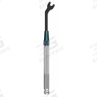 MOODY TOOL Open End Wrench: Alloy Steel, Black Oxide, 3 mm Head Size, 3 in Overall Lg - Metric, Single End, Open End Wrenches with Interchangeable Handle