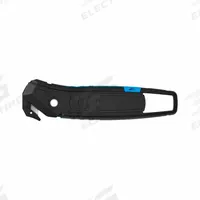 MARTOR Safety Knife: 6 1/16 in Overall Lg, Contoured Handle, Padded, Stainless Steel, Black (MPN 350145.02). Key specifications — attr307620: Black; attr307617: Contoured; attr307618: Padded; attr307619: Stainless Steel; attr324885: MARTOR.