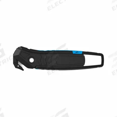 MARTOR Safety Knife: 6 1/16 in Overall Lg, Contoured Handle, Padded, Stainless Steel - Disposable Single-Hook Safety Cutters