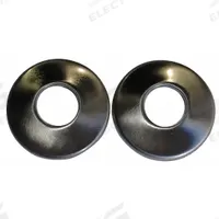 TAYMOR Rod Flange: 1 3/4 in Overall Wd, 2 1/2 in Overall Ht, Steel, Satin Nickel, 1 PR (MPN 01-9659SN). Key specifications — Brand: TAYMOR; Finish: Satin Nickel; Material: Steel; Includes: Mounting Hardware.