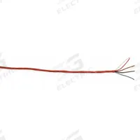 CAROL Fire Alarm Cable: 1,000 ft Cable Lg, Plenum, Plenum, PVC, PVC, Red, PVC, 4 Conductors, 0 Pairs (MPN E3504S.41.03). Key specifications — Brand: CAROL; Conductor Gauge: 18 AWG; Jacket Material: PVC; Solid/Stranded: Solid.