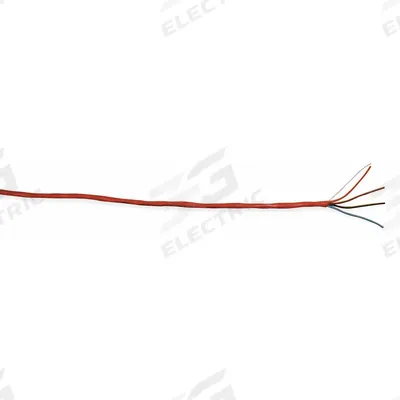 CAROL Fire Alarm Cable: 1,000 ft Cable Lg, Plenum, Plenum, PVC, PVC, Red, PVC - Unpaired Unshielded Cables