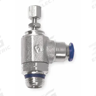 AIGNEP USA Universal Flow Control: Elbow Fitting, Knob, 3/8 in Valve Body Size - Elbow-Style Speed Control Valves
