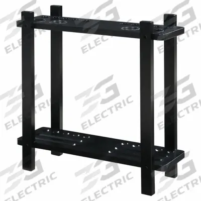 HATHAWAY Cue Rack: Black, 29 in Overall Wd - Cue Stick & Pool Equipment Storage Racks