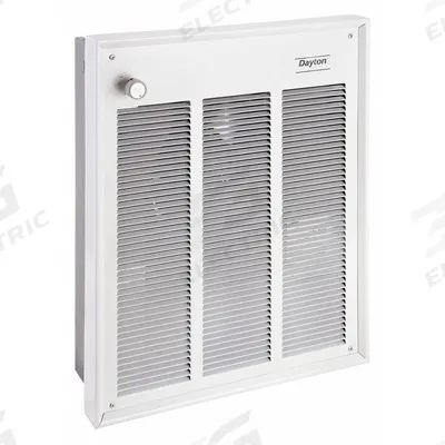 Dayton Recessed Electric Wall-Mount Heater: 1500 W/3000 W/2000 W/4000 W, 240/277V AC - Large Recessed Electric Wall Heaters