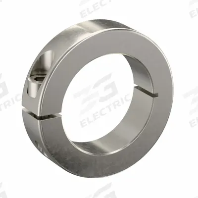 RULAND MANUFACTURING Shaft Collar: 1-Piece, Metric, Round, Clamp-On, 40 mm Bore Dia - Stainless Steel Shaft Collars