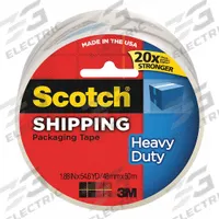 SCOTCH Packaging Tape: 3.1 mil Tape Thick, 1 7/8 in x 54 5/8 yd, 48 mm x 50 m, Clear, 3850. Key specifications — Brand: SCOTCH; Tape Color: Clear; Tape Series: 3850.
