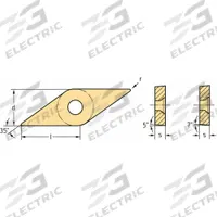 WALTER Diamond Turning Insert: VCMW331-RK6 WKK10S, VCMW160404-RK6 WKK10S (MPN 6651598). Key specifications — attr257732: VCMW331-RK6 WKK10S; attr257733: VCMW160404-RK6 WKK10S.