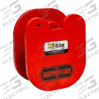 EQUIPMENT LOCK COMPANY Lock: 1 7/8 in_2 5/16 in Compatible Hitch Size, I/II/III, 7 in Overall Lg (MPN BRHLock-KA). Key specifications — Material: Hardened Steel; Vehicle Class: III; Finish: Powder Coated; Includes: (2) Keys; Brand: EQUIPMENT LOCK COMPANY.