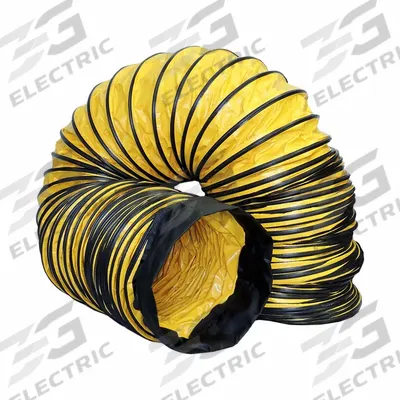 AMERIC Ventilation Duct: 8 in Dia, 25 ft Lg, For Use With VAF1500A, Yellow - Ducts for Confined Spaces