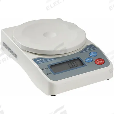 A&D WEIGHING Shipping Scale: 0.44 lb Wt Capacity - Imperial, 5 1/8 in Weighing Surface Dp - Compact Shipping Bench Scales