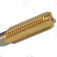 CLEVELAND Straight Flute Hand Tap: 1/2"-13 UNC, H5 / 2B, 4 Flute, Bottoming Chamfer (MPN C83962)