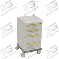 METRO Medical Procedure Cart: Polymer, (4) Swivel, Taupe, White, 4 Drawers, 1 Shelves (MPN SXRSISO). Key specifications — Material: Polymer; Drawer Color: White; Brand: METRO; Caster/Wheel Configuration: (4) Swivel; Cabinet Color: Taupe.