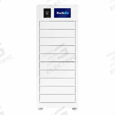 KWIK IQ Device Charging Locker: 16 in x 19.5 in x 40.5 in, Pedestal Mounting, (10) Tier - Access-Tracking Enabled Device-Charging Lockers