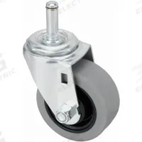 APPROVED VENDOR Stem Caster: Swivel, No Brake, 3 in Wheel Dia., 1 1/4 in Wheel Wd, Rubber, Plastic (MPN 32J856). Key specifications — attr1111099: APPROVED VENDOR; attr1111095: Gray; attr1176855: Swivel.
