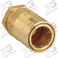 PARKER Hydraulic Quick Connect Hose Coupling: 1/2 in Coupling Size, Brass, 11.36 lpm Max. Flow Rate (MPN PC500). Key specifications — Body Material: Brass; Thread Size: 1/2"-14; Brand: PARKER.