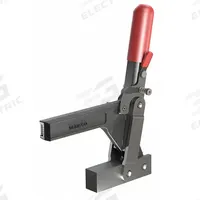 DE-STA-CO Vertical Hold-Down Clamp: Locking Vertical Handle, Flange Base Mounting, 3.83 in Arm Lg (MPN 5110-BR). Key specifications — Brand: DE-STA-CO.