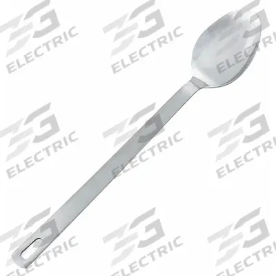 CRESTWARE Basting Spoon: 15 in Overall Lg, Silver - Serving Spoons